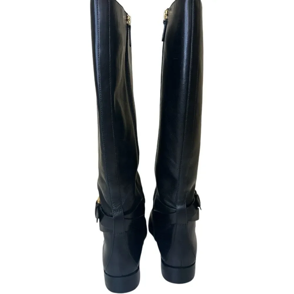 TORY BURCH Thora Black Patent Leather Boots